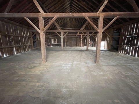 Barn loft completely cleared out after cleanout service