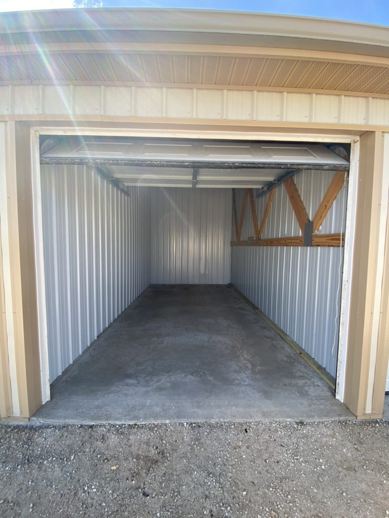 Storage unit emptied and cleaned out